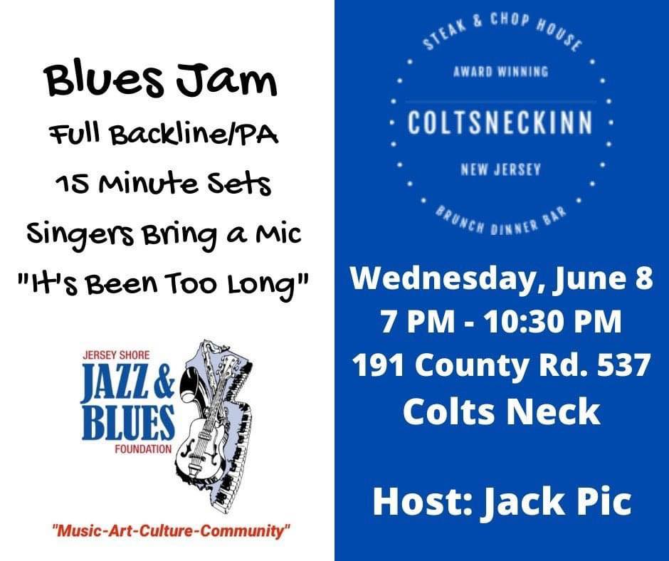Blues Jam @ the Colt’s Neck Inn – June 8th!