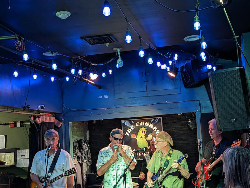 A review of the August Blue Collar Blues at the Chubby Pickle