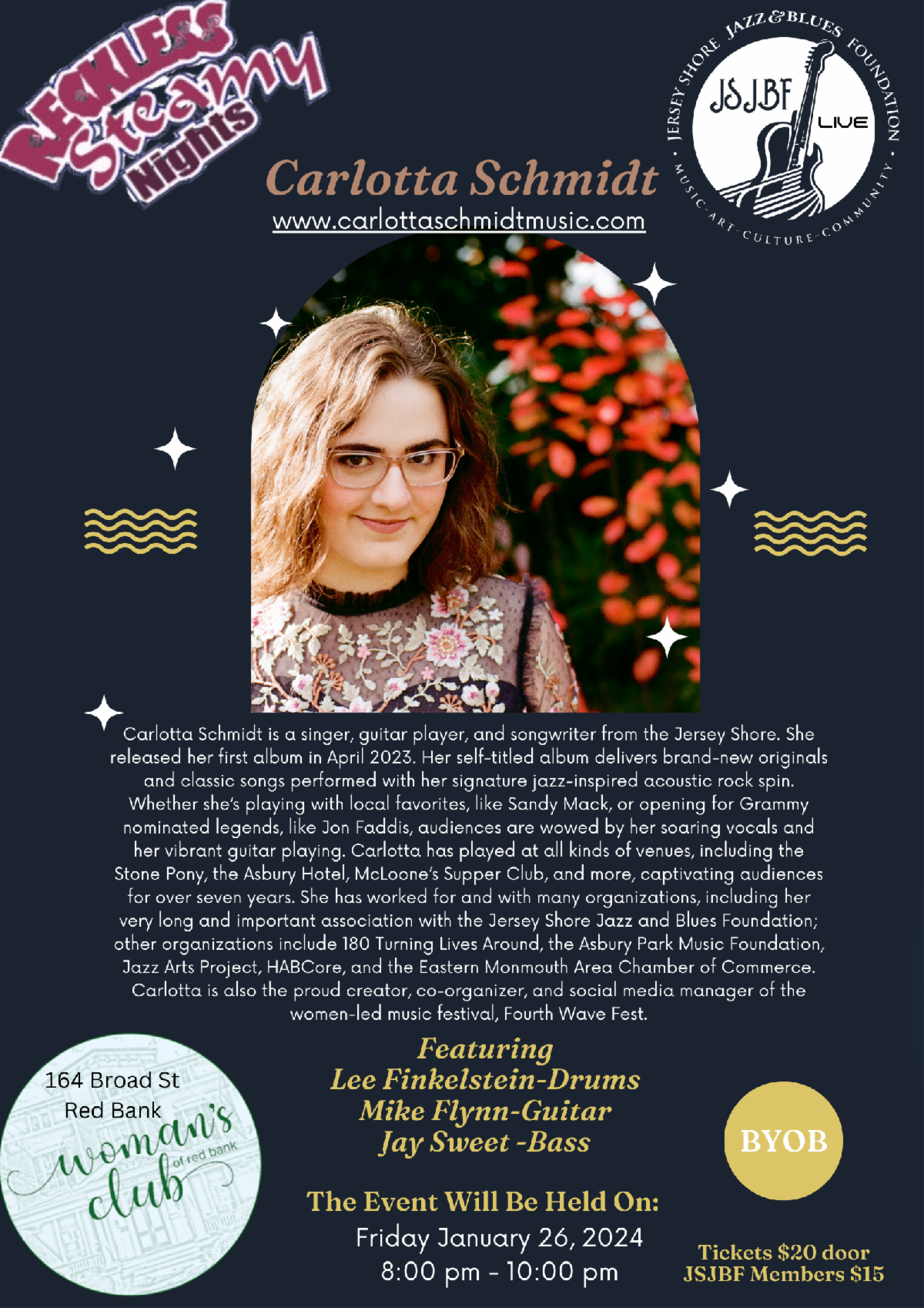 Reckless Steamy Nights w Carlotta Schmidt Band