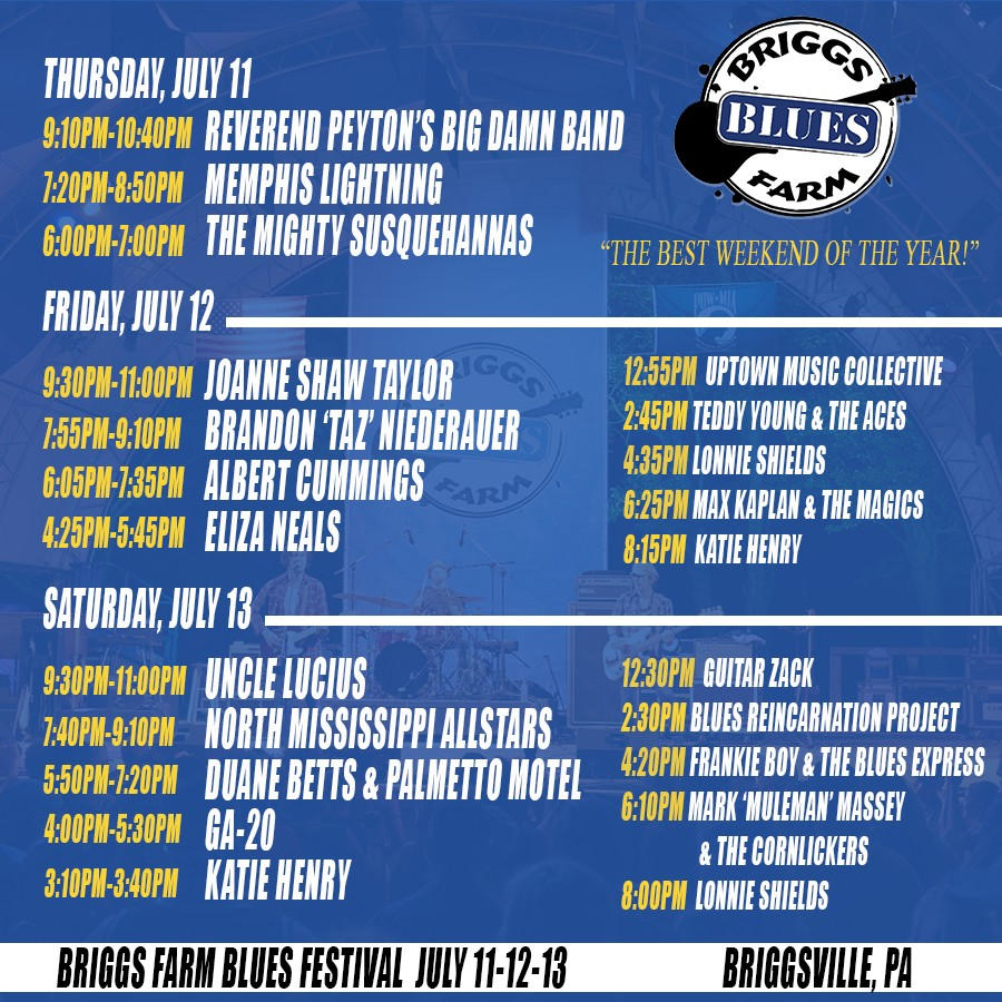 BRIGGS FARM BLUES FESTIVAL 2024