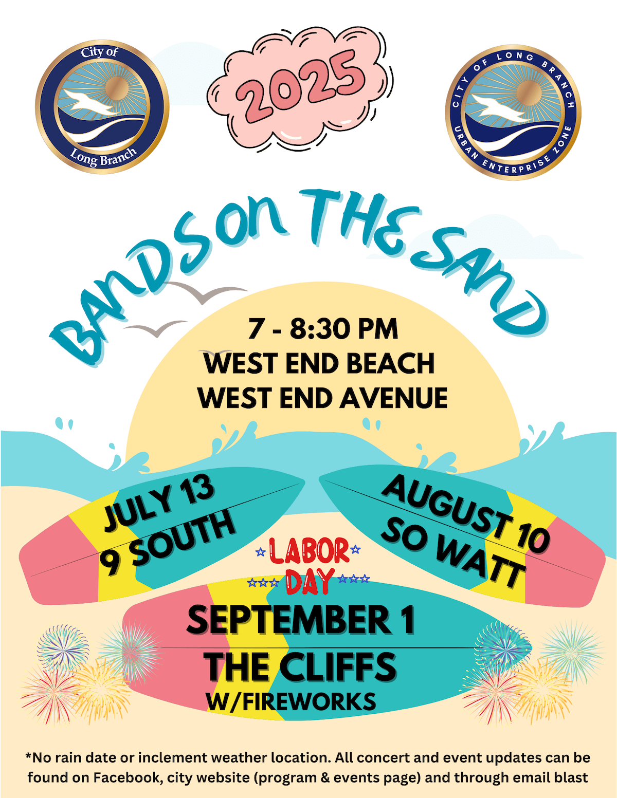 Bands on the Sand w/ The Cliffs