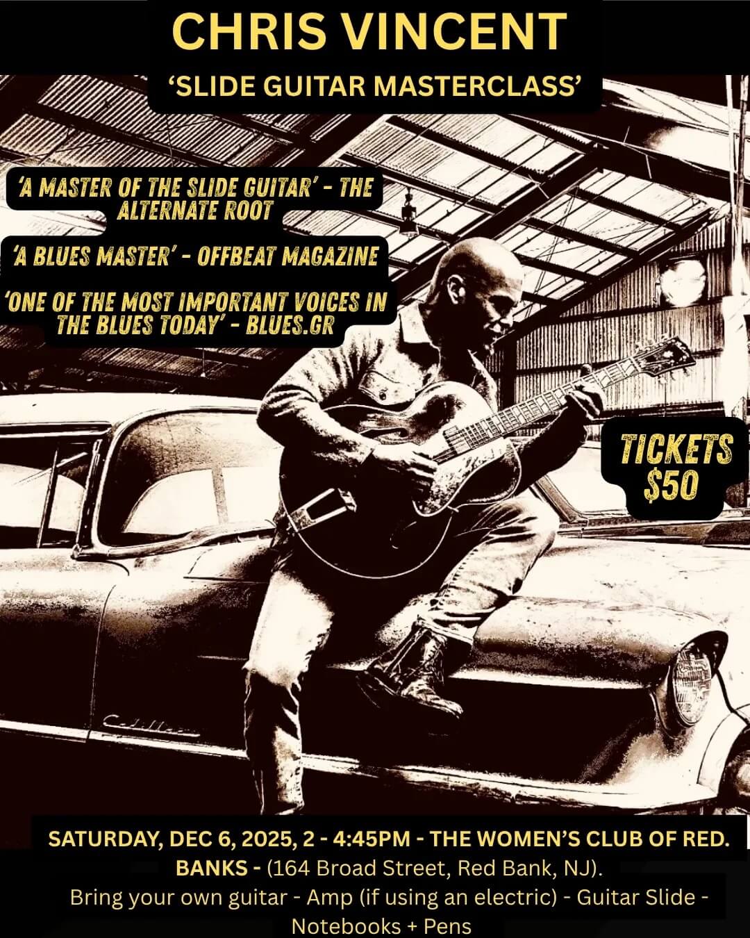 Chris Vincent Slide Guitar Masterclass