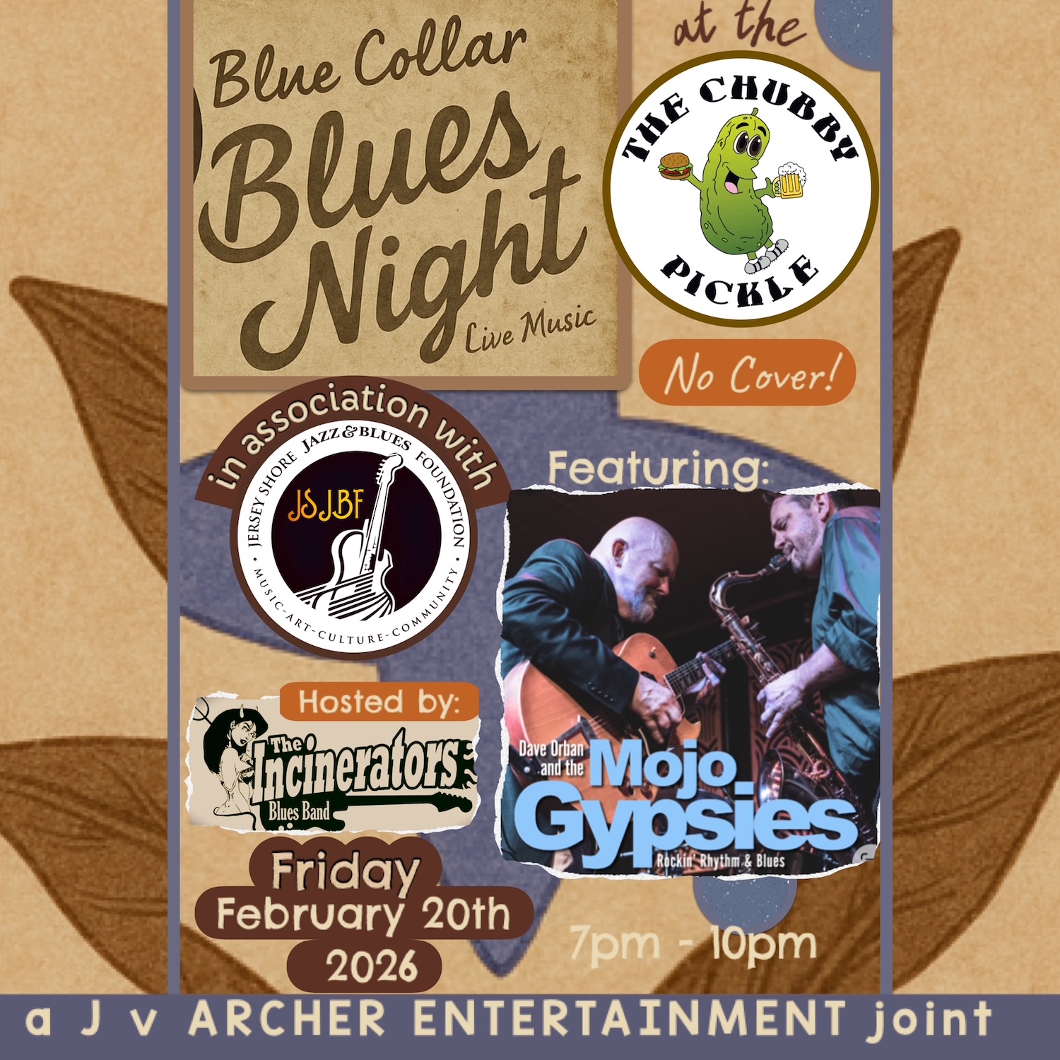 Blue Collar Blues Night w Mojo Gypsies