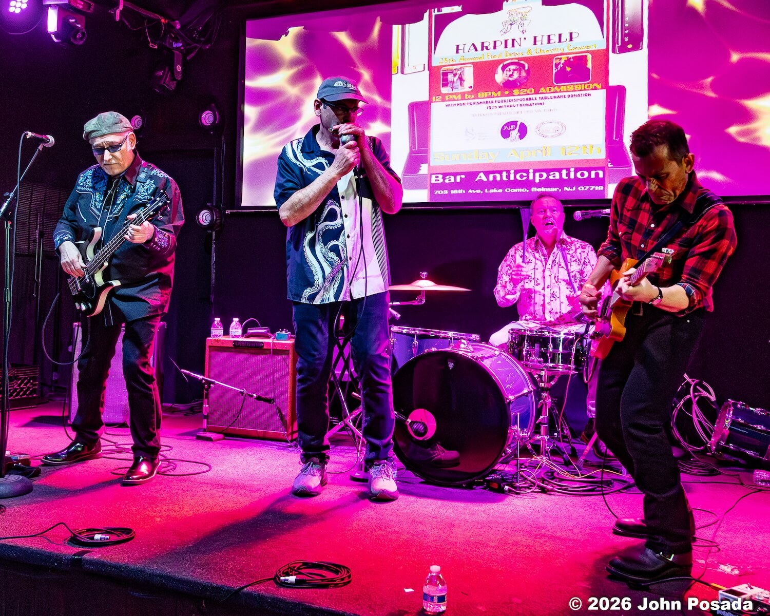 2026HarpNHelp BillyPennInsideDrivers GaryNeuwirthBilly Penn & the Inside Drivers with Gary Neuwirth on harp.