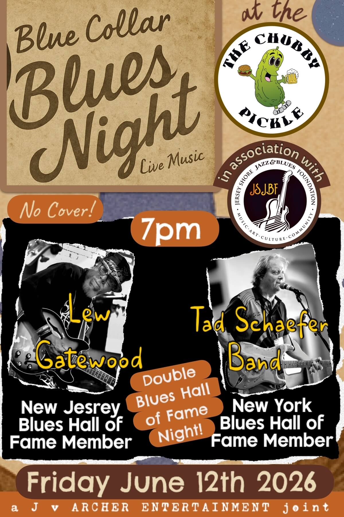 Blue Collar Blues Night w Tad Schaefer Band and Lew Gatewood